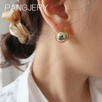 {Han ornaments}PANGJERY ต่างหูสีทองสำหรับผู้หญิง INS แฟชั่นหรูหราเรียบง่ายสร้างสรรค์รอบบอลเรขาคณิตพรรคของขวัญเครื่องประดับ