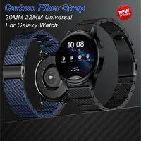 ۩♨ Carbon Fiber Strap For Samsung Galaxy Watch 4 40 44mm classic 42 46mm Lightweight Link Bracelet for Huawei gt 2 20mm 22mm Strap