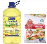 Tặng Gói Hạt Nêm 50gr  Dầu Ăn Đậu Nành Cao Cấp Tường An 5L - Hàng Chính