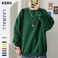 ASRV Hoodies Mens Solid สีสัน Sweatshirt Streetwear Harajuku Hip Hop Casual Hoodies ขนาดใหญ่