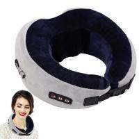 Massage Travel Pillow Memory Foam Deep Tissue Pillow For Cervical Spine Neck Support Cushion For Relief At Home Car Office Travel pillows