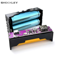 บอร์ดชาร์จ18650 Shockley บอร์ด5V 2.1A เครื่องชาร์จแบตเตอรี่แบตสำรองเคลื่อนที่พร้อมการป้องกันการลัดวงจรไฟฟ้าชาร์จมากเกินไป