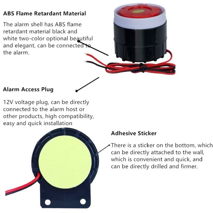 external-mini-wired-siren-110db-prompt-alert-alarm-to-anti-thief-intrusion-smoke-alarm-amp-gas-leakage-from-home-alarm-system-household-security-systems