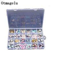 【DT】hot！ Otmagelu Clear Plastic 24 Slots Beautiful Jewelry Nail Art Rhinestone Empty Storage Box Case Craft Travel Organizer Bead Holder