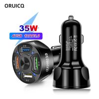 ORUICQ 4 Ports USB Car Charge 48W Quick 7A Mini Fast Charging For iPhone 11 Xiaomi Huawei Mobile Phone Charger Adapter in Car Car Chargers