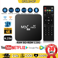 4K/HD กล่อง ดิจิตอลtv MXQ Pro Smart Box Quad Core Android10 RAM8G+128GB  Wifi ดูบน Disney hotstar YouTube Netflix  TV Box  สมาร์ททีวีกล่องแอนดรอยน์ สมาร์ท ทีวี ทำทีวีธรรมดาให้เป็นส