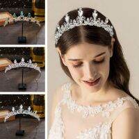 1PC Elegant Princess Crowns คริสตัล Tiaras Shining Rhinestone Hair Hoop Pearl Tiara เจ้าสาวคริสตัลเครื่องประดับผมเครื่องประดับผม