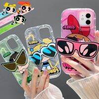 Nancy Electron】เคสโทรศัพท์แฟชั่นพาวเวอร์พัพเกิร์ลส์สำหรับ Samsung กาแล็คซี่ A13 A23 A73 A12 A51 A22 A42 A72ที่คลุมที่วาง A71