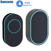 Bamzoom Wireless Doorbell 39 Music LED Flash Security Alarm Outdoor IP65 Waterproof Smart Home Intelligent Door Bell Chime Kit Power Points  Switches