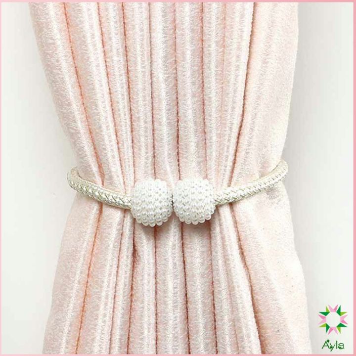 ayla-เชือกมัดผ้าม่าน-หัวแม่เหล็กสําหรับผูกผ้าม่าน-curtain-tie-buckle
