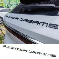 For BYD Han Song Tang Qin PLUS Atto 3 Bright Black Rear Label Build Your Dream Word Logo Car Decoration Car Accessories