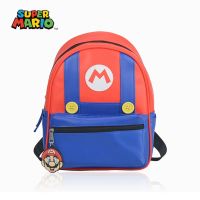 Kawaii Super Mario Kindergarten Backpack Male and Female Children Cartoon Mario School Children Children Schoolbag