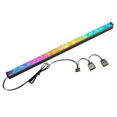 COOLMOON Computer RGB Color Light Strip 5V/3PIN Aluminum Chassis Light with Magnetic Multicolor RGB LED Lamp