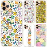 □○ kawaii ghibli doodle Soft Silicone Phone Case For iPhone 13 12 11 Pro X XR XS Max XR 6 7 8 G Plus SE 2020 Cover