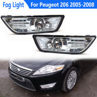 รถกันชนหน้าไฟตัดหมอกไฟตัดหมอก Foglight Foglamp Anti-Fog Light Reflector พร้อมหลอดไฟสำหรับ Ford Mondeo MK4 2007 2008 2009 2010