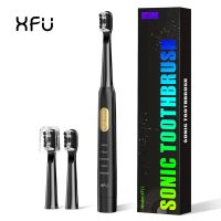 ZZOOI XFU 2011 Battery Power Sonic Electric Toothbrushes with Teeth Whitening/Dental Care Replacement Brush Heads &amp; Free Head Set