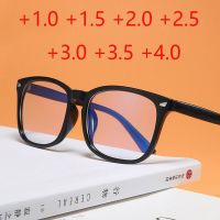 New Square Reading Glasses Men Women Fashion Presbyopia Eyeglasses Diopter 1.0 1.5 2 2.5 3 3.5 4