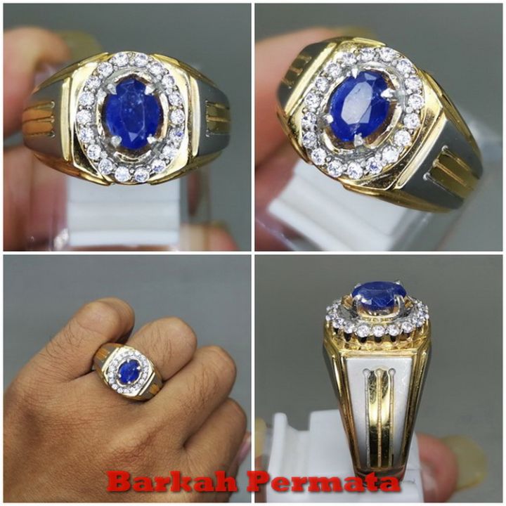 Batu Permata Blue Safir Ceylon Asli Lazada Indonesia 8208