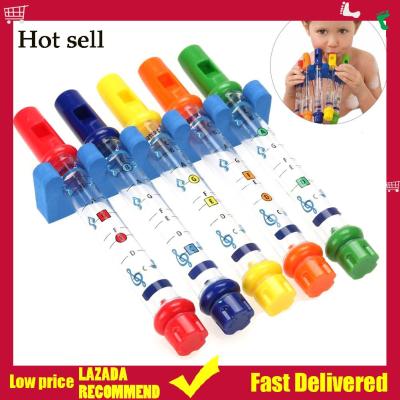 5Pcs Kids Bath Water Flutes Toys Colorful Whistling Bathtub Tunes Music Toys