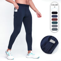 Lulu Side Pocket PRO Fitness Pants Mens High Stretch Sports Tights 1005