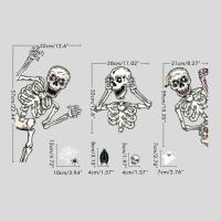 สติ๊กเกอร์ติดกระจกหน้าต่างสติกเกอร์ PVC กันน้ำสำหรับตกแต่งฮาโลวีนสำหรับของตกแต่งงานฮาโลวีน