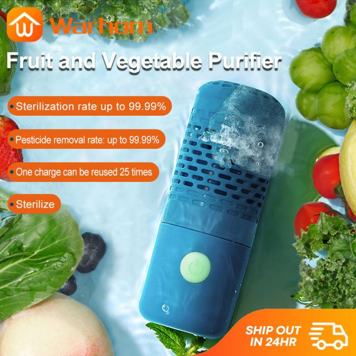 Food purifier vegetable and fruit cleaning tool Protable Fruit Vegetable  Washing Machine Capsule Shape Wireless Food Purifier