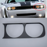 68051527AA ด้านหน้าซ้ายไฟหน้ากรอบ Trim Fit สำหรับ Dodge Challenger 2008 2009 2010 2011 2012 2013 2014สีดำ ABS