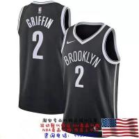 Top-quality Basketball Jersey Mens brooklyn Nets 2 Blake Griffin Hot Pressing Black Jerseys