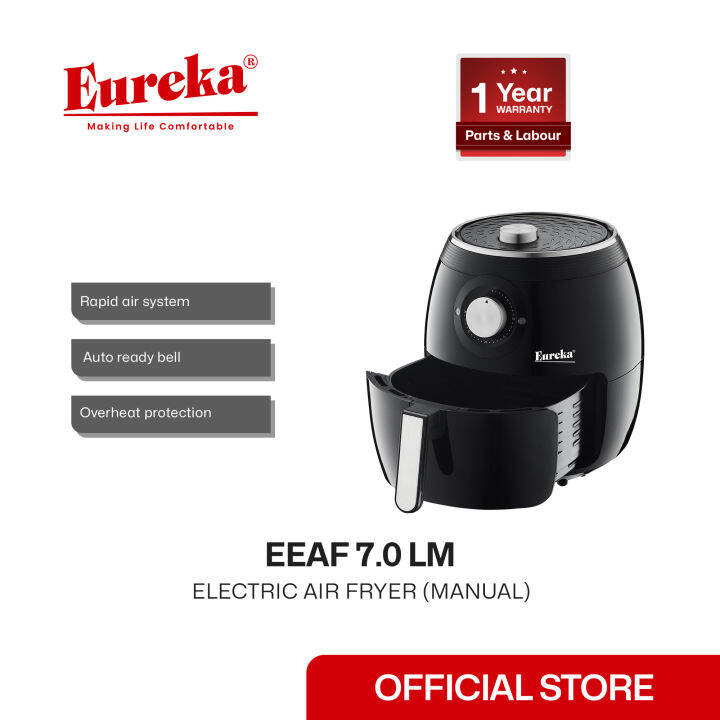 Eureka Electric Air Fryer Manual 4.5L & 7.0L Lazada PH