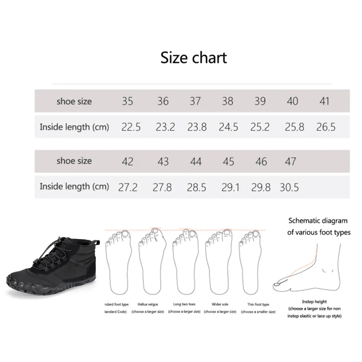 Collecter 93+ imagen shein shoe size chart - fr.thptnganamst.edu.vn