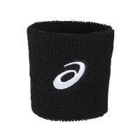 Asics ผ้ารัดข้อมือแบบสั้น Wrist Band | Performance Black ( 3043A077-001 )