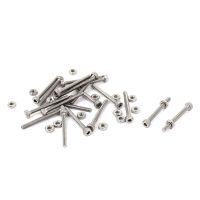 【❂Hot On Sale❂】 MOTOR WORLD One M2 X 20Mm Long Hex Socket Knurled Screws Bolts Nuts Set 20Pcs