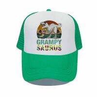 วินเทจรุ้ง Grampy Saurus ผู้ใหญ่เบสบอลหมวกออทิสติกหลานชายไดโนเสาร์ตาข่าย Snapback หมวกปริศนาออทิสติก Trucker หมวก