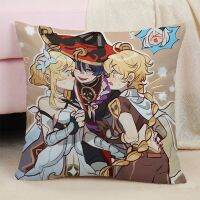 Sofa cushion Scaramouche Genshin cushion cover pillow decoration 40x4 0 home decoration double-sided printing