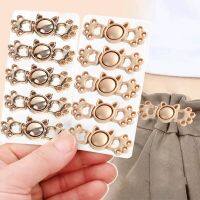 Detachable Cute Cat Paw Metal Buttons Snap Fastener Pants Pin for Jeans Retractable Sewing-Free Buckles Perfect Fit Reduce Waist