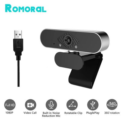 ZZOOI Full HD 1080P Webcam USB Computer PC Web Camera With Microphone Rotatable Cameras For Live Broadcast Video Conference Work