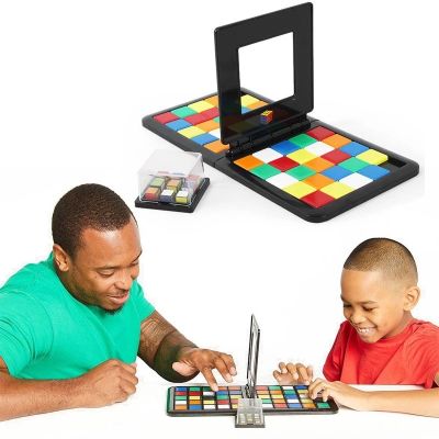 Kids Color Battle Square Race Game Parent Child Square Desktop Puzzles Learning Educational Toys Anti Stress Boys Girls Gifts