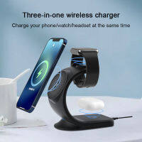 ใหม่3-In-1 Magnetic Wireless Charger สำหรับ 13ชุดหูฟังสมาร์ทโฟนนาฬิกาแนวตั้ง Wireless Charger ที่วางศัพท์สำหรับ 12