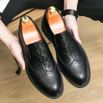 Mens leather sale louboutins