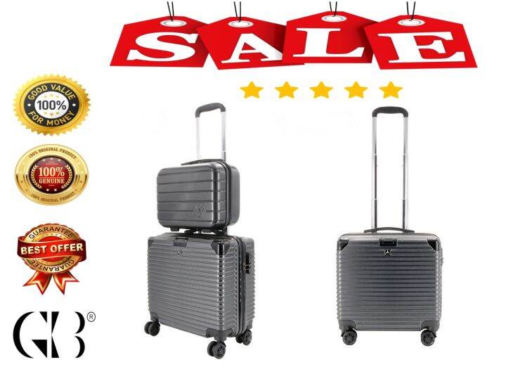 GBSTORE [100 ORIGINAL] Mercedes Benz 18' travel case sets cabin luggage Lazada