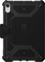 UAG ออกแบบมาสำหรับ Casing iPad Mini (6th Gen, 2021) วัสดุภายนอกที่ทนทานที่จับขาต่อกล้องขาตั้งแบบพับได้หลายมุมสำหรับดูฝาครอบป้องกันเมืองใหญ่สีดำ