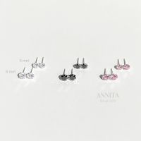 annita.silver - CZ silver earring //ต่างหูCZ ต่างหูเงินแท้ ต่างหูเพชรCz ต่างหูเงินแท้925 ไม่แพ้ไม่คันเหมาะกับคนแพ้ง่าย