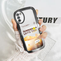 เคสสำหรับ Xiaomi MI Poco M3 Poco M3 Pro,Xiaomi Poco M3 Pro 5G เคสโทรศัพท์มีลายลาเต้เครื่องดื่มแสนอร่อยขอบลอนซิลิโคนนิ่มชุบเคสโทรศัพท์ปกป้องเต็มกล้องปกป้องเคส