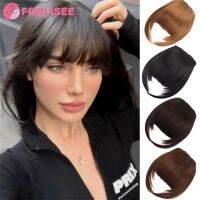 ☈☸ FORLISEE Wig Air Bangs Naturally Seamless Hair Extensions With Sideburns Air Bangs Synthetic Fibers