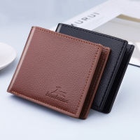 Mens Wallet Short Leather Vertical Ultra-thin Wallet Card Package Small Purse Card Holder Wallet Man Money Clip