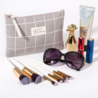 Womens Cosmetic Bag Canvas Zipper Makeup Case Girls Beauty Wash Organizer Storage Make Up Kit Toiletry Organizer Set Travel