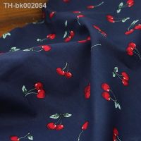 ●✚✈ 145x50cm Fruit Cotton Plain Poplin Fabric DIY Home Furnishing Childrens Wear Cloth Make Summer Dress Skirt Decoration 160g/m