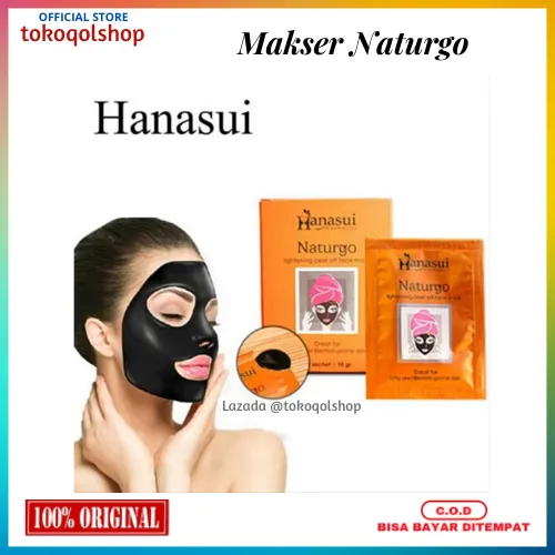 Masker Naturgo Hanasui 1 Box @10 Sachet / Masker Lumpur Hanasui Naturgo ...