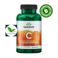 NEW (วิตามินซี วิตซี Vitamin C) Swanson Vitamin C with Bioflavonoids - Featuring PureWay-C 1000 mg / 90 Tablets