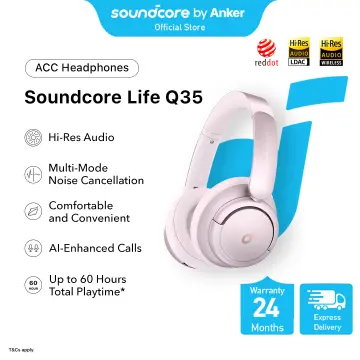 Soundcore by Anker Life Q35 Multi Mode Active Noise Cancelling Headphones,  Bluetooth Headphones with LDAC for Hi Res Wireless Audio, 40H Playtime